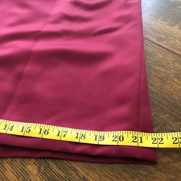 Alfred Angelo Wine Red Satin Strapless Occasion /Bridesmaid Dress - Picture 9 of 10